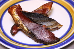 西京漬けと味醂漬けの魚を燻製