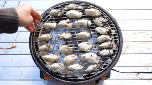 牡蠣の燻製方法