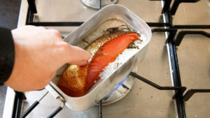 燻製鮭の炊き込みご飯